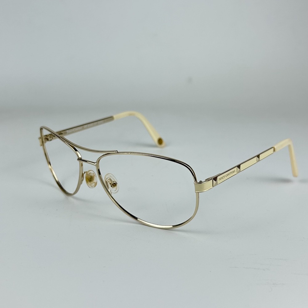 Juicy Couture JU 554/S 3YGY6 Women's Eyeglasses Gold Metal Full Rim 60-14-135 mm